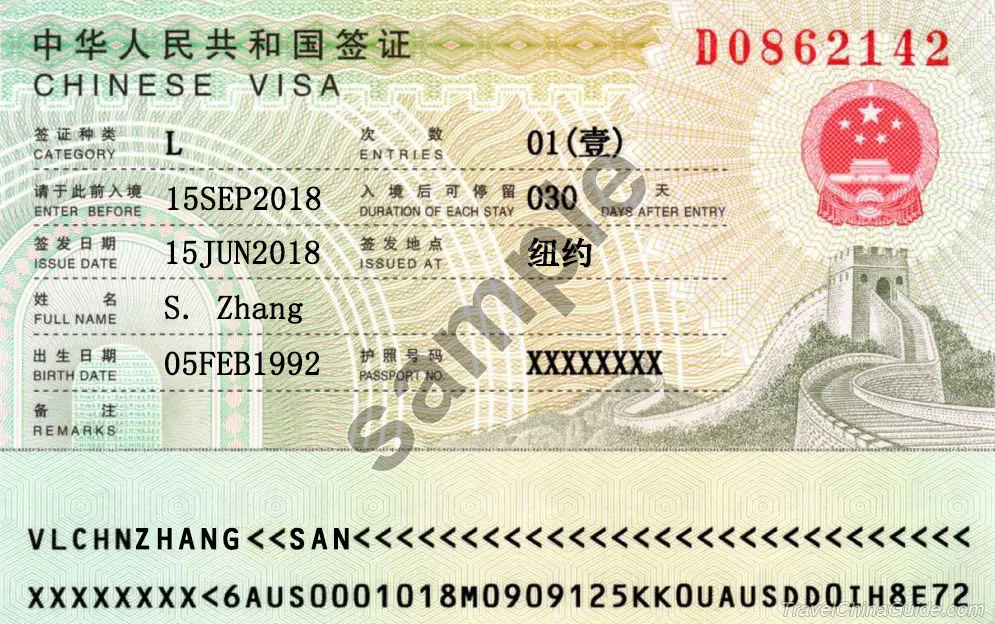 Old China Visa looking